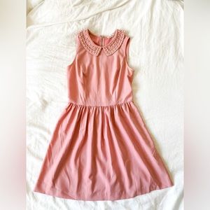 Kensie gem embellished pink dress